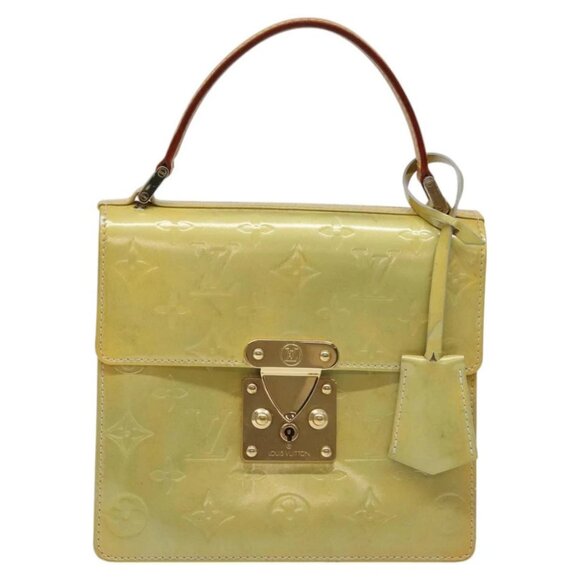 LOUIS VUITTON Monogram Vernis Spring Street Hand Bag Gris M91029 LV Auth - Picture 3 of 16